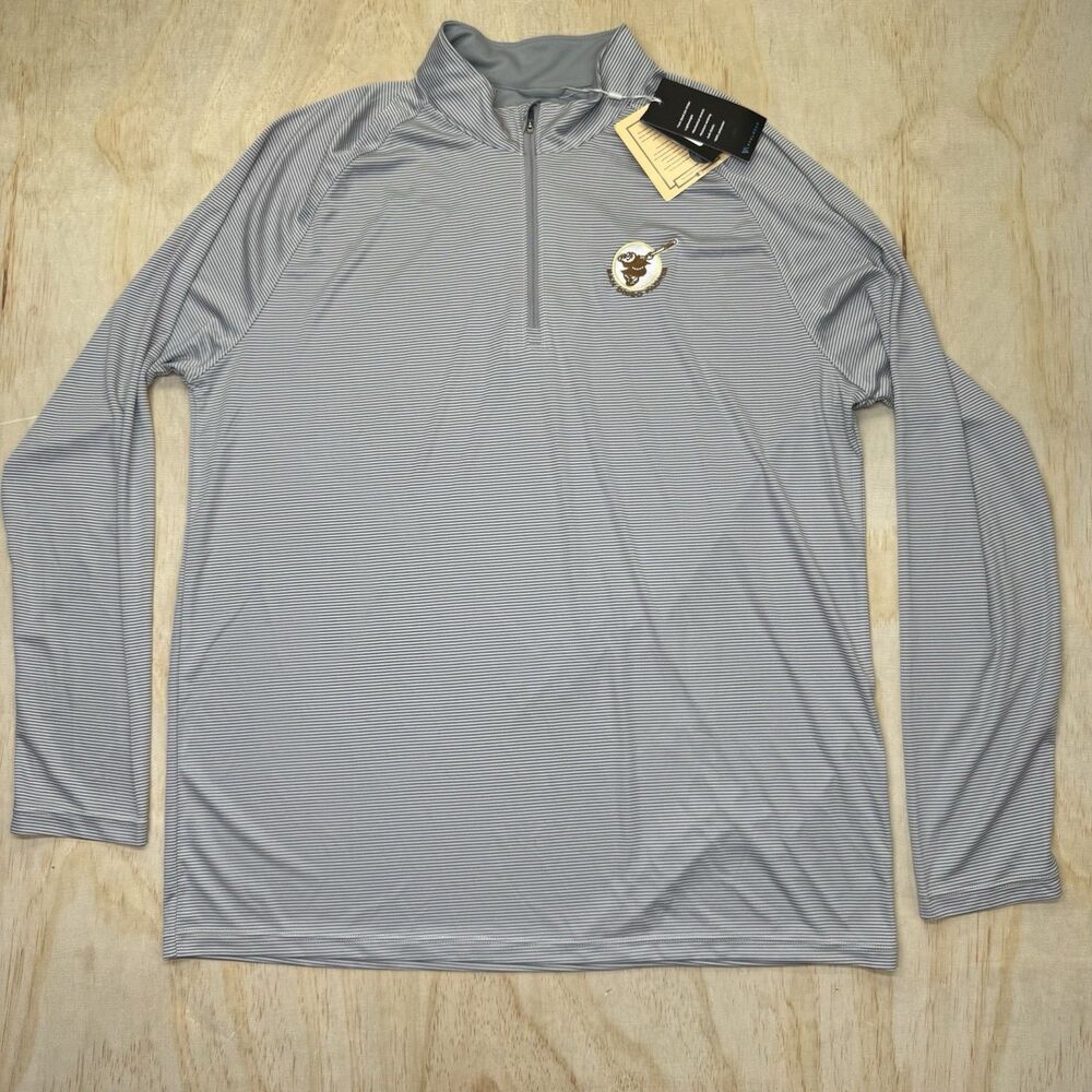 NEW San Diego Padres Levelwear Orion Historic Logo Raglan Quarter-Zip Jacket XL
